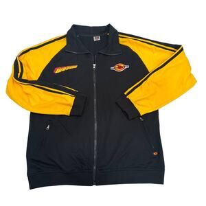 WowWee Hammerhead Track Jacket Black Yellow Logo World Tour Size XXXL Zip Up